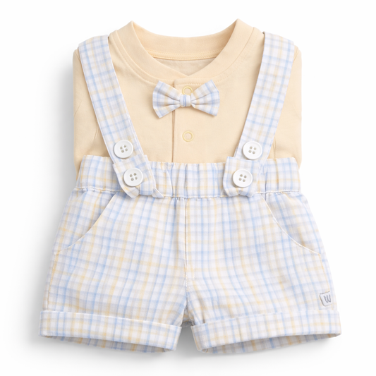 S/S T-Shirt with Gallice Shorts - Baby Girl Cotton Outfit (0–12M)