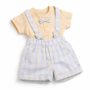 S/S T-Shirt with Gallice Shorts - Baby Girl Cotton Outfit (0–12M)