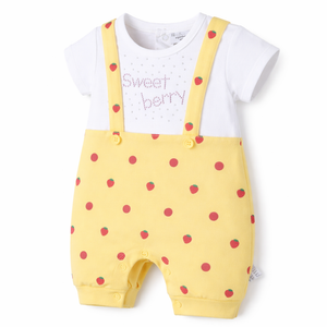 F/S Romper - Baby Girl Cotton Outfit (0–9M)