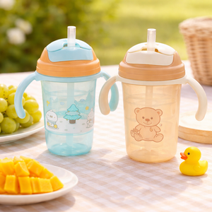 Baby Den Water Bottle for Kids 300ml | BPA-Free, Multi-Colour, Lightweight