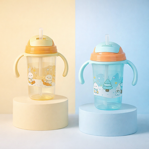 Baby Den Water Bottle for Kids 300ml | BPA-Free, Multi-Colour, Lightweight