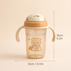 Baby Den Water Bottle for Kids 300ml | BPA-Free, Multi-Colour, Lightweight