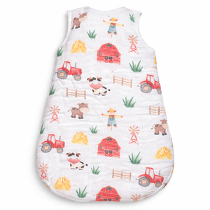 Baby Sleeping Bag with Farm Design