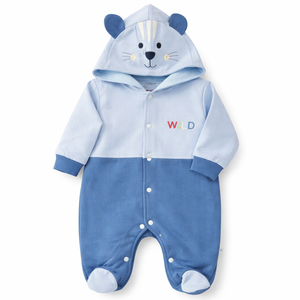 Mouse Hooded Romper for Baby Boy - Cotton Outfit (0–9M)