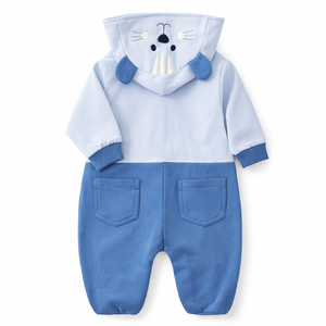 Mouse Hooded Romper for Baby Boy - Cotton Outfit (0–9M)