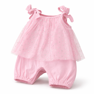 Babygirl pink dress set & hairband