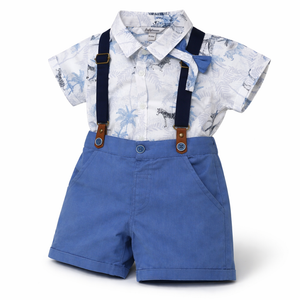 Zebra Shirt & Suspender Short