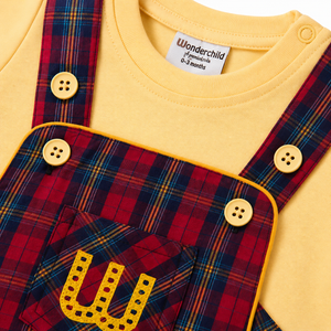 S/S T Shirt with Dungeree for Baby Boy - Cotton Outfit (0–24M)