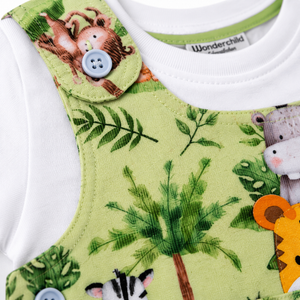 S/S Top with Fancy Romper for Baby Boy - Cotton Outfit (0–9M)
