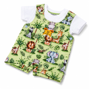 S/S Top with Fancy Romper for Baby Boy - Cotton Outfit (0–9M)