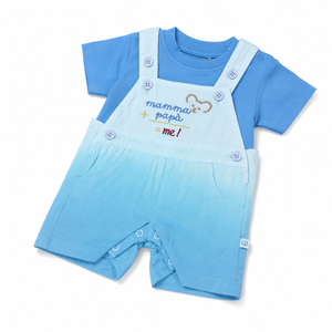 S/S T-Shirt with Dungeree Dress for Baby Boy - Cotton Outfit (0–24M)