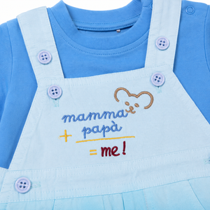S/S T-Shirt with Dungeree Dress for Baby Boy - Cotton Outfit (0–24M)
