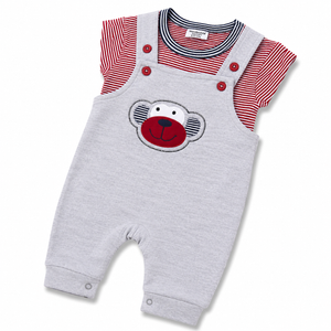 F/S T-Shirt with Gallice for Baby Boy - Cotton Outfit (0–12M)