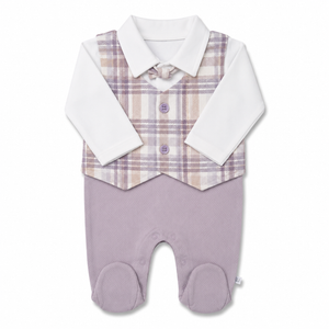 Baby Boy F/S Fancy Romper - Cotton Outfit (0–9M)
