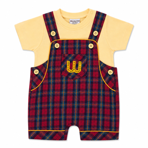 S/S T Shirt with Dungeree for Baby Boy - Cotton Outfit (0–24M)