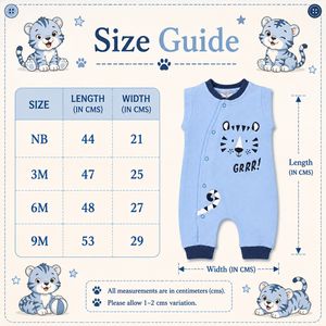 Baby Boy F/S Romper - Cotton Outfit (0–9M)