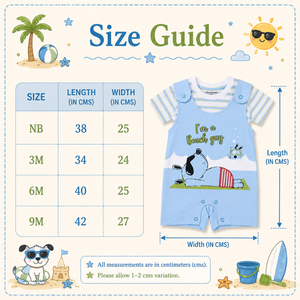 Baby Boy S/S Top with Romper - Cotton Outfit (0–9M)