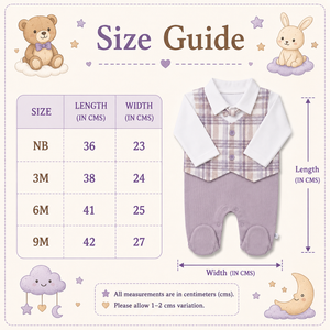Baby Boy F/S Fancy Romper - Cotton Outfit (0–9M)