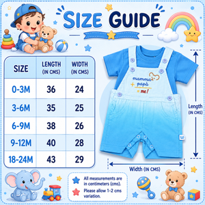 S/S T-Shirt with Dungeree Dress for Baby Boy - Cotton Outfit (0–24M)