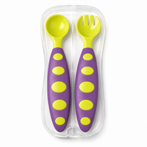 Baby Den Feeding Spoon Set | Soft Silicone, Multi-Colour Spoons for Babies