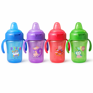 Baby Den Portable Sippy Cup 240ml | BPA-Free, Multi-Colour, Lightweight