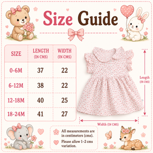 S/S Baby Frock - Baby Girl Cotton Outfit (0–24M)