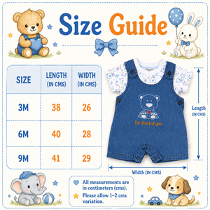 S/S Top with Romper - Baby Girl Cotton Outfit (0–9M)