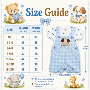 Baby Outfit with Embroidered Puppy for Baby Boy - Cotton Outfit (0–24M)