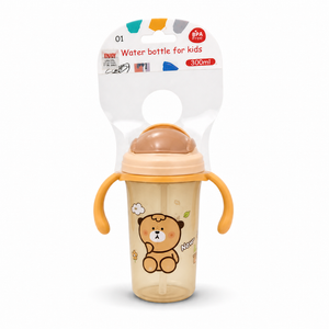 Baby Den Water Bottle for Kids 300ml | BPA-Free, Multi-Colour, Lightweight