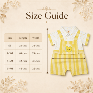 Yellow Striped Dress Set for Baby Boy - Cotton Outfit (0–9M)