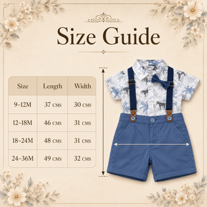 Zebra Shirt & Suspender Short for Baby Boy - Cotton Outfit (9–36M)