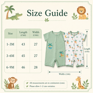 Mint Green Baby Half Romper for Baby Boy - Cotton Outfit (0–9M)