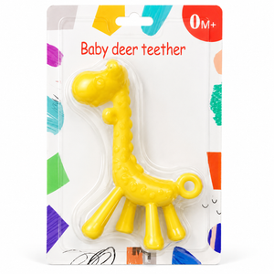 Baby Den Girafee Teether - BPA Free Silicone, Multi-colour