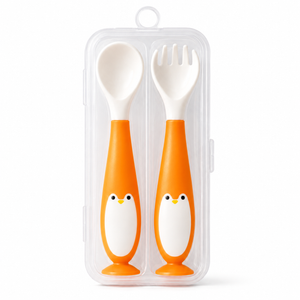 Baby Den Spoon Set Box | Soft Silicone, Multi-Colour Spoons for Babies