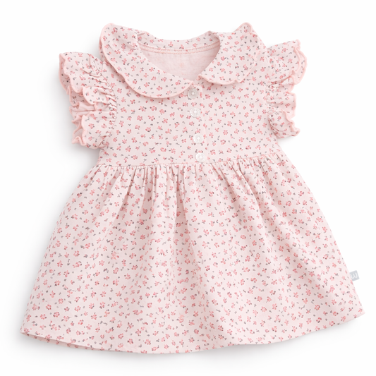 S/S Baby Frock - Baby Girl Cotton Outfit (0–24M)