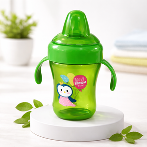Baby Den Portable Sippy Cup 240ml | BPA-Free, Multi-Colour, Lightweight