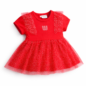 S/S Fancy Baby Dress - Baby Girl Cotton Outfit (0–24M)