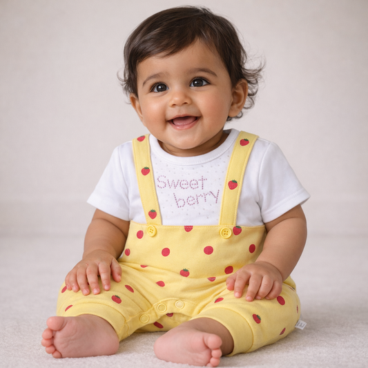 F/S Romper - Baby Girl Cotton Outfit (0–9M)