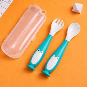 Baby Den Spoon Set Box | Soft Silicone, Multi-Colour Spoons for Babies
