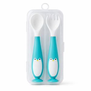 Baby Den Spoon Set Box | Soft Silicone, Multi-Colour Spoons for Babies