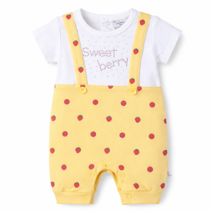 F/S Romper - Baby Girl Cotton Outfit (0–9M)