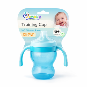 Baby Den Training Cup Soft-Spout with Lid 180ml | BPA-Free, Multi-Colour, Lightweight