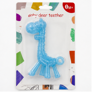 Baby Den Girafee Teether - BPA Free Silicone, Multi-colour